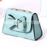 Leather Bow Summer Clutches Handbag thumbnail-1