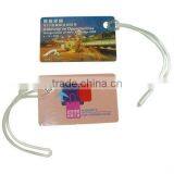 Customized Hard PVC Luggage Tags With Silicone Cord thumbnail-3
