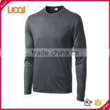 2016 Guangzhou Luoqi Plain Dye Dry Fit T-shirt/summer Fashion Long Sleeve O-neck Tshirt/custom Man Running Gym t Shirt Quality Choice thumbnail-5