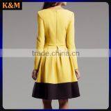 Yellow Skater Dress A-line Dress Women Retro Dress Women Fit and Flare Dress thumbnail-2