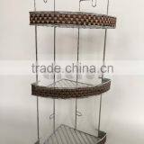 Tenby Living Corner Shower Caddy - 3 Shelf Shower Textilene Decrorating