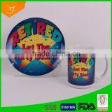 Stoneware Plate With Colourful Print,ceramic Mug thumbnail-1