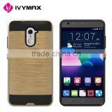 Factory Free Sample Cell Phone Case Hair Line Brushed Metal Motomo Combo Case for ZTE Z988 Z963U Supplier's Choice