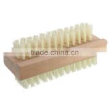 High Quality Wooden Double Sided Manicure Nail Pedicure Scrubbing Cleaning Bristles Brush