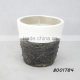 Low price cement candle pot size 12*11cm no fragrance lignting candles