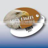 Football Shaped Plastic Key Tag (PVC) thumbnail-1