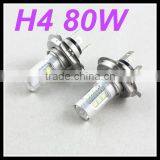 Car Accessory 80w 12v White Color Led Car Lighting Xenon Lamp h4 Led Fog Light P43t