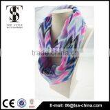 100% Polyester Chevron Infinity Scarf thumbnail-2