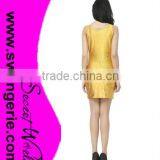 Galaxy Slim Yellow Beer Dress,Sleeveless Vest Short Women Galaxy Dress thumbnail-5