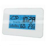 Weather Station Clock with Forecast/Desk/Digital Clock with in/Outdoor Temperature and Humidity