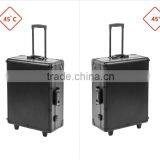 Wholesale Premium Professional Aluminum Beauty Kit Case Trolley Rolling Makeup Case thumbnail-3