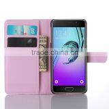 Factory Price Lichee Leather Pouch Wallet Case Folio Stand Cover for Samsung GALAXY A3 A310 thumbnail-4