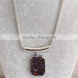 Women Female Fashion Necklace New Design 24k Rhodium Necklace for Women thumbnail-2