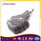 Strict Quality Check Manufacturer Semi Banded Stone Pendant thumbnail-2