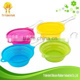 Colorful Convenient Stainless Steel Long Handle Colander