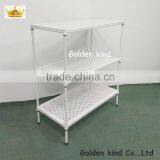 New Design Bathroom Accessories Metal Material Triple Tiers Durable Corner Shelf thumbnail-6