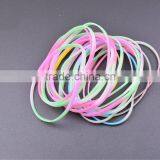 Wholesale Colorful Kids Wristband, Custom Elastic Silicone Bracelet Cheap thumbnail-4