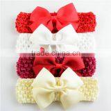 Children's Headdress V Ribbon Bow With South Korea Silk Elastic Hair Band thumbnail-2