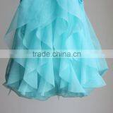 Wholesale Blue Baby Romper Soft Chiffon Baby Romper Dress With Flower New Born Baby Clothes thumbnail-2