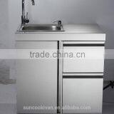 Stainless Steel Outdoor Sink Cabinet, With Stainless Steel Sink thumbnail-1