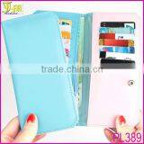 2015 New Korean Fashion Cheap Women Purse Long Thin Wallet Pu Card Holder