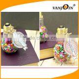 300ML 400ML 500ML 700ML Candy Jar Plastic Light Bulb Bottle With Custom Hangtag thumbnail-3