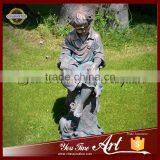 High Quality Customized Bronze Boy Reading Statue thumbnail-1