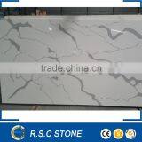 Polished Calacatta Artificial Marble Slabs for Decoration