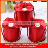 Chinese Red Cylinder Candy Bucket thumbnail-1