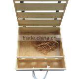 100% High-Quality Pine Wood Red Wine Square Box, Bottle Storage Packaging Box thumbnail-2