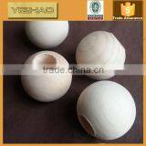 Natural Unfinished Carving Handmade Ebony Cheap Pine Painted Art 12mm Wood Beads With Large Hole thumbnail-3