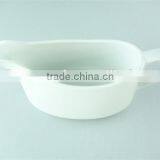 Cheap Ceramic Custom Bulk Plain White Gravy Boat thumbnail-2