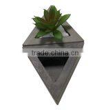 Triangle Plain or Bare Concrete Decorative Indoor Flower Pots thumbnail-1