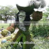 Green sculpture on sale artificial art sculpture