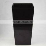 Home garden decorative black square type pots vases planters HP P02 17