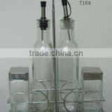 Mini Glass Spice Container Set With Frame thumbnail-1