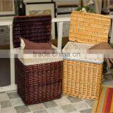 New Design Willow Material Hand Woven Shopping Basket thumbnail-4