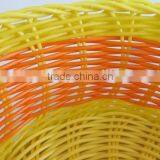 Cheap Woven Decorative Colored Fruit Plastic pe Rattan Basket thumbnail-6