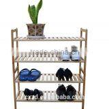 Home Furniture Four-tier Walnut Shoe Rack thumbnail-1