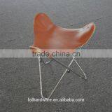 Guaranteed Leather Leisure Chair Metal Furniture Frames Iron Metal Butterfly Chair for Living Room thumbnail-3
