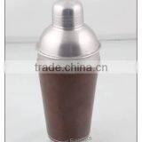 Stainless Steel Cocktail Shaker With Leather thumbnail-1