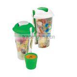 Salad Recipes Plastic Dressing Containers & Forks Compact thumbnail-2