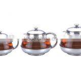 Clear Glass Water Pitcher With Handle thumbnail-1