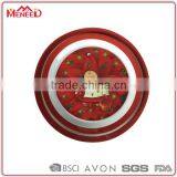Full Printed Round Dishes Melamine Xmas Serving Cake Set thumbnail-1