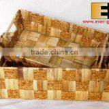 Rectangluar Natural Water-hyacinth Storage Baskets/tray thumbnail-1