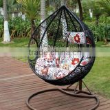 Best-seller Egg Pod Hanging Chai PE rattan suitable for indoor and ourdoor