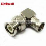 CCTV Camera Solderless Coaxial L Type Bnc Male Connector thumbnail-2