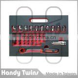 44 Pieces Go Thru Socket Ratcheting Wrench Set thumbnail-1