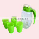 Portable Safe Plastic Cooler Water Jug With Four Cups thumbnail-1