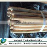 Varnished Wooden Broom Handles With Taper and Straight Cut End thumbnail-1